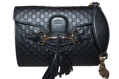 gucci mini emily black|Gucci shoulder bag.